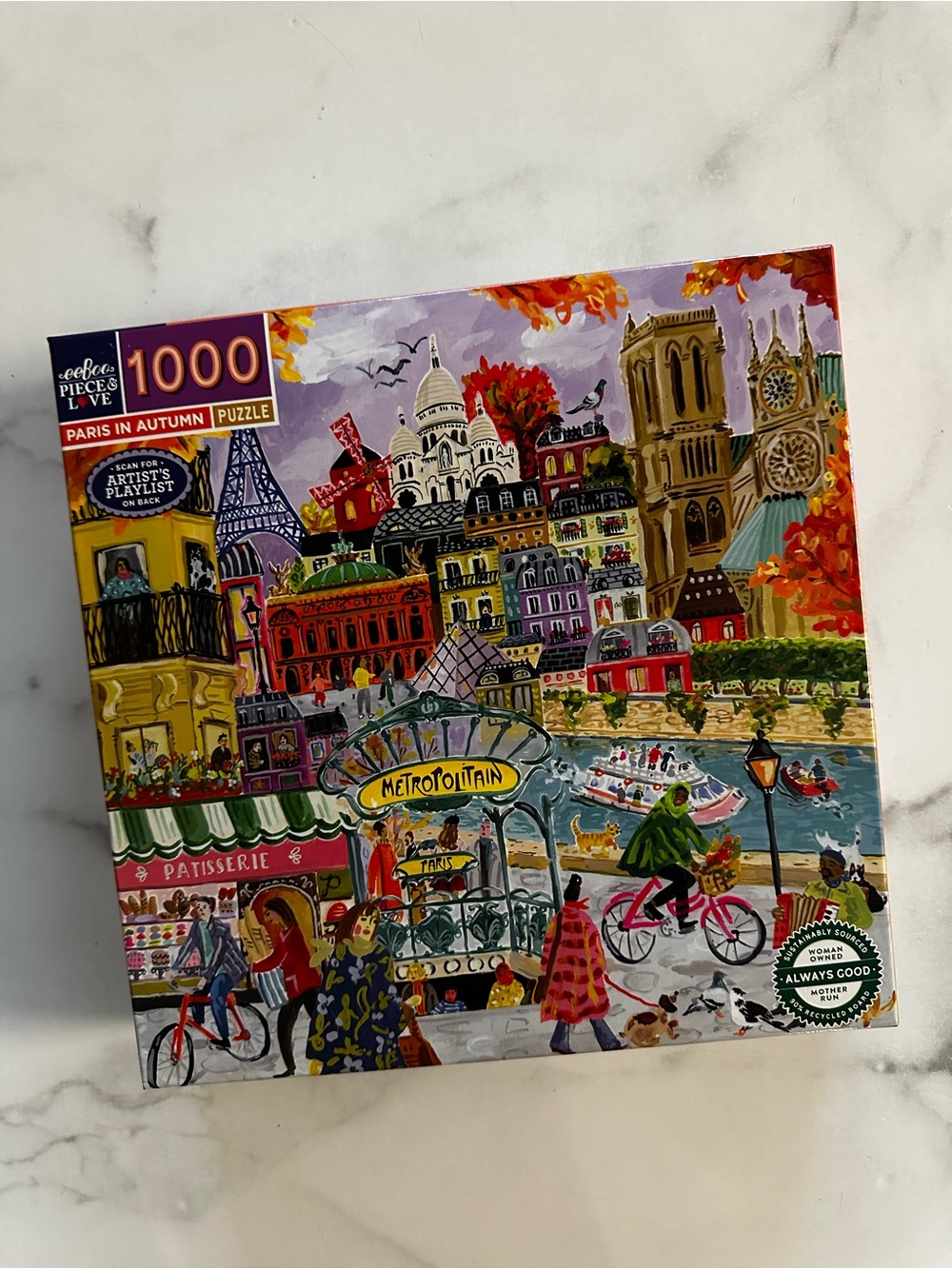 Eeboo Paris in Autumn 1000 Piece Puzzle